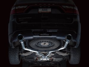Dodge Durango Performance Exhaust - AWE Tuning - Track Edition + Cat Back - Chrome Silver - `11-`24